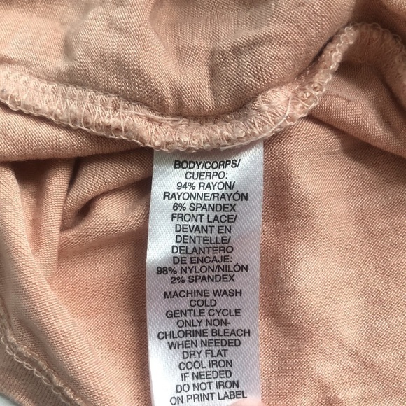 Loft Pink Blush Lace Front Camisole Tank Top Size Medium - Picture 4 of 8